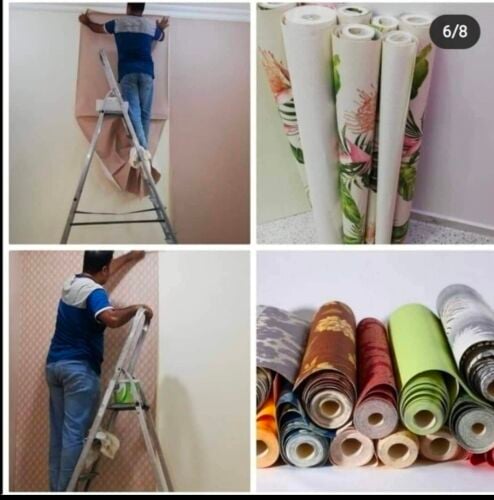 Walapaper parquet carpet