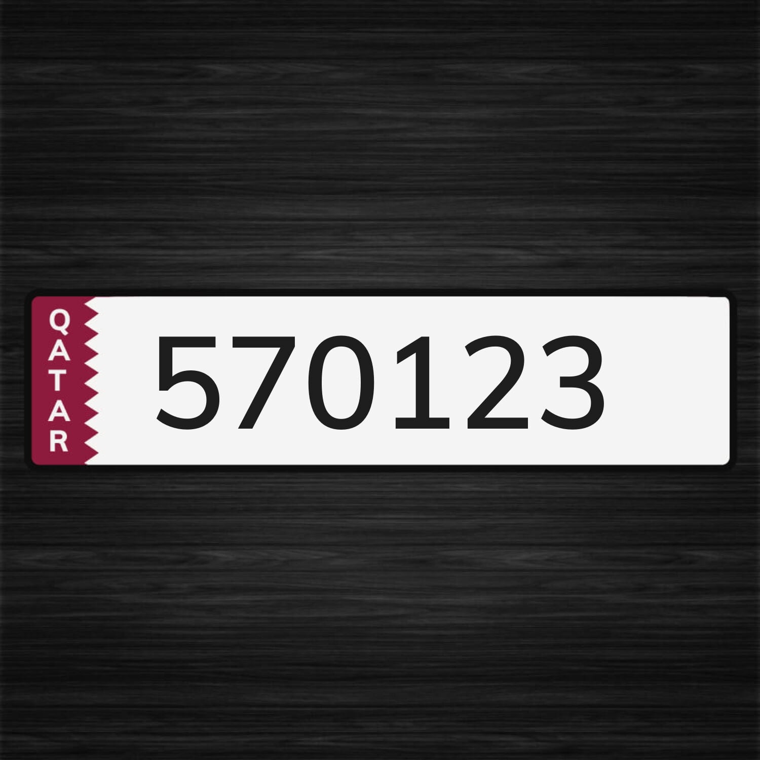 special number plate 