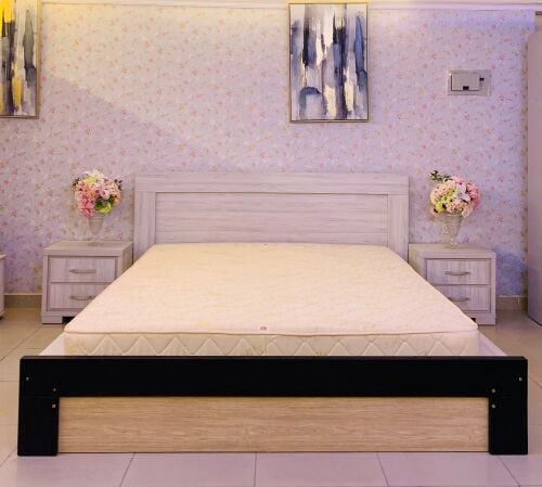 HOME CENTER KING WITH MATTRESS.