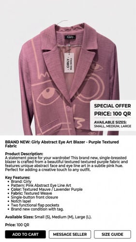 free size jacket 
