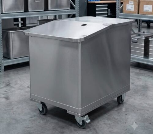 Flour bin, grill, stand