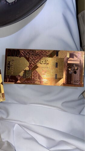 Qatar new money gold plated 