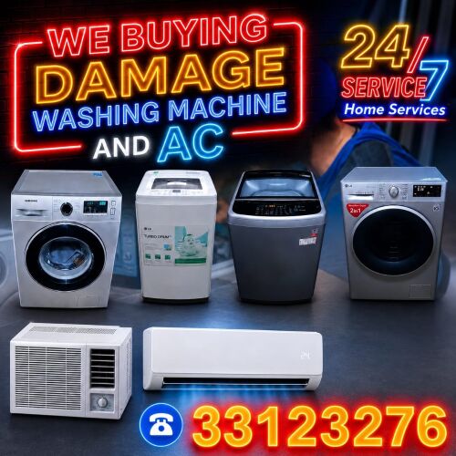 I buy damage washing machine