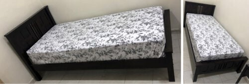 Single Bed and wardrobe 