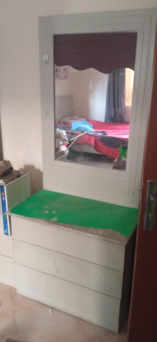 bedroom with two cupboards