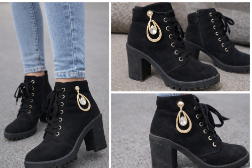 Stylish black boots for special o