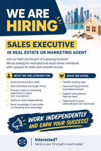 WE ARE HIRING  SALES EXECUTIVE