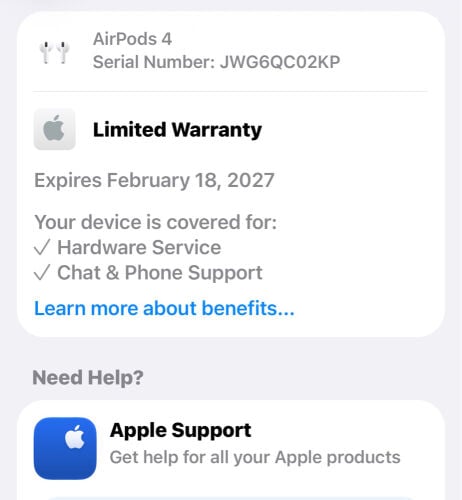 Apple AirPod 4 ANC MODEL 
