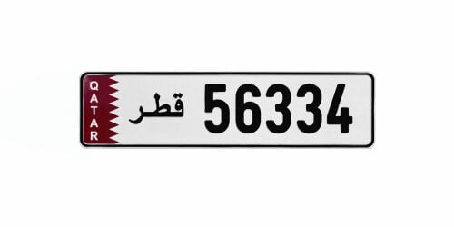 5 Digit Car Plate Number