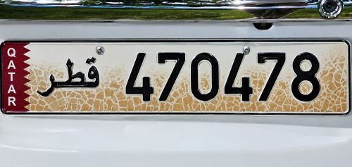 CAR NUMBER PLATE 6 DEGIT