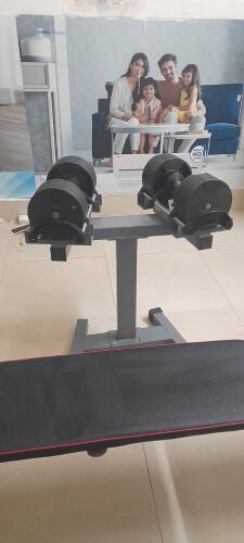 Connected Dumbbell Adjustable Bench