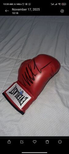 mike Tyson signed glove