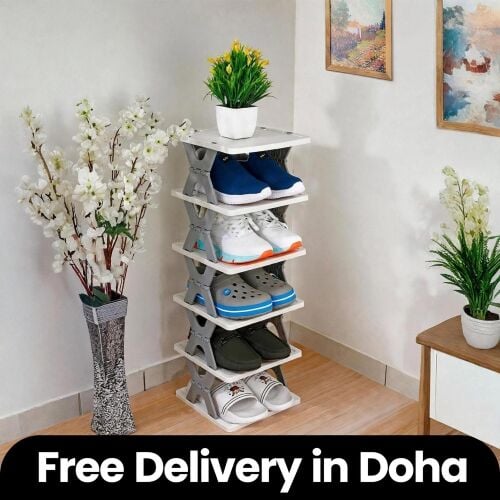 6 Layer Foldable Shoe Rack For Sale