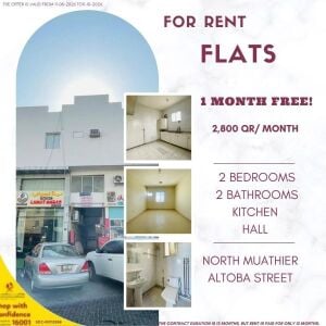 2BHK FOR RENT+1 MONTH FREE