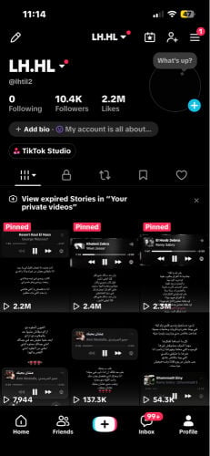 TikTok account for sale