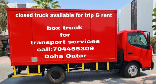 transport services. closed truck