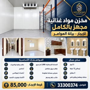 For Rent | Fully Equipped Food str