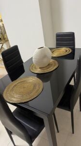 Glass table dining
