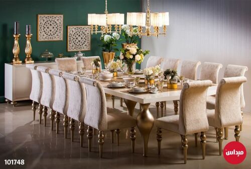 luxury Dining Table Set 12 Chair