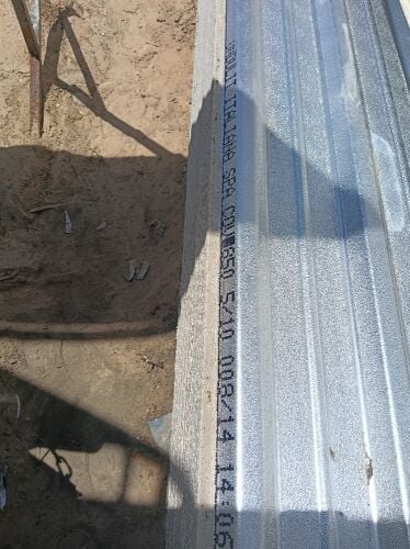 Used Italian corrugated metal sheet