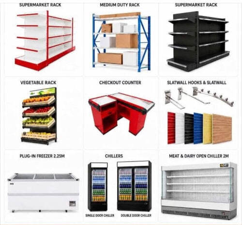 We sell and buy supermarket equipme