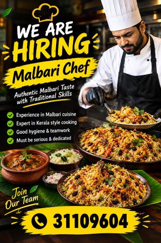 Need Malbari chef authentic
