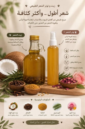 Oil and toner natural materials
