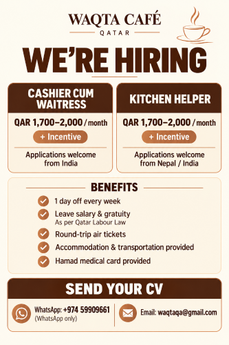 Hiring for Cafe