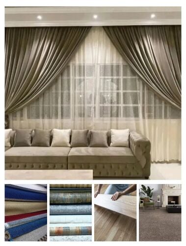Curtain carpet sells and fixing