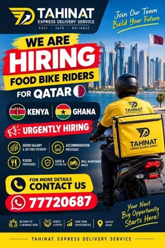 Bike riders urgent hiring