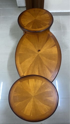 3-Piece Wooden Table Set