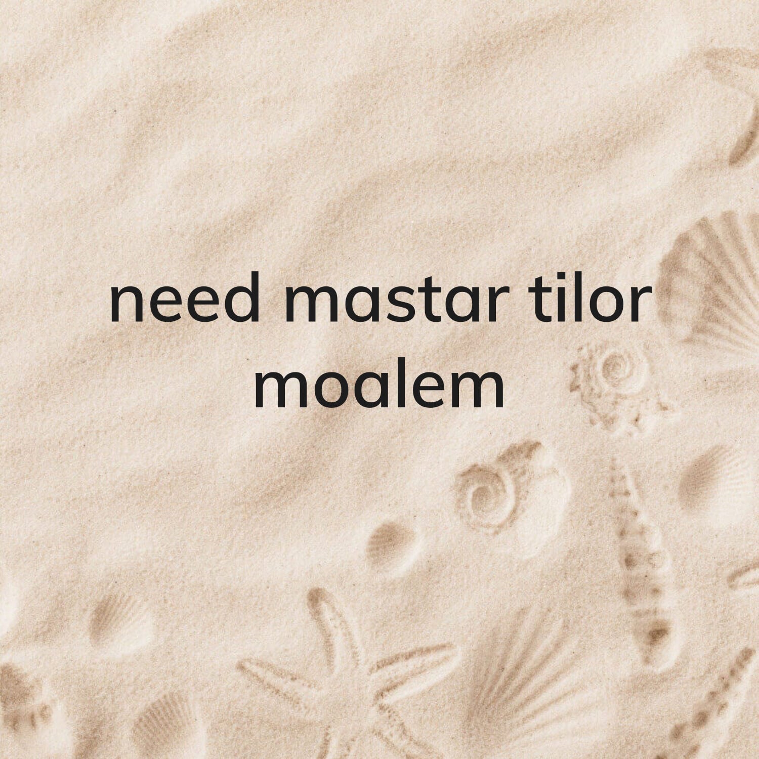 Tailor wanted