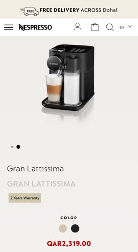 Nespresso Gran Lattissima