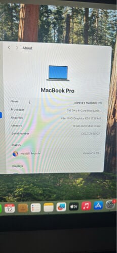 MacBook Pro16 inch i7 