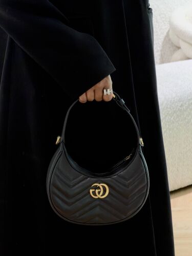 GCC Half-Moon Shaped Mini Bag Black