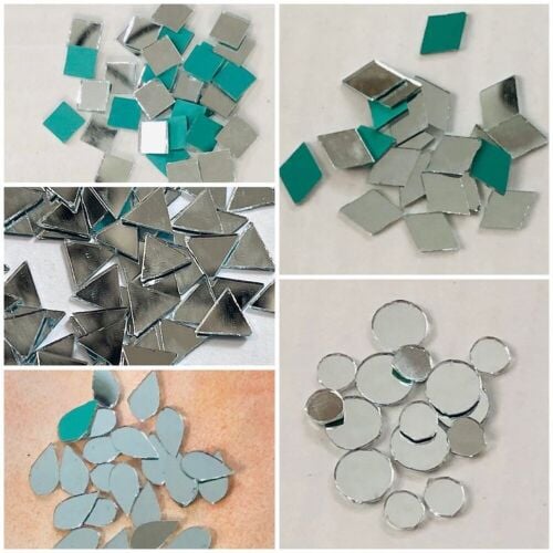 small mirrors in different shapes