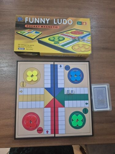 ludo and playing cards