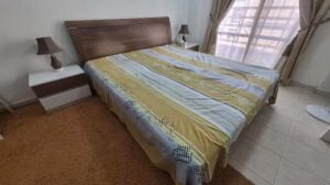 King Size Bed With Side Table