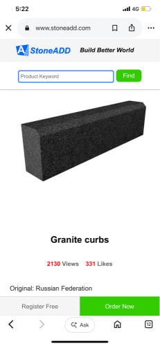 Granite Curbstone 