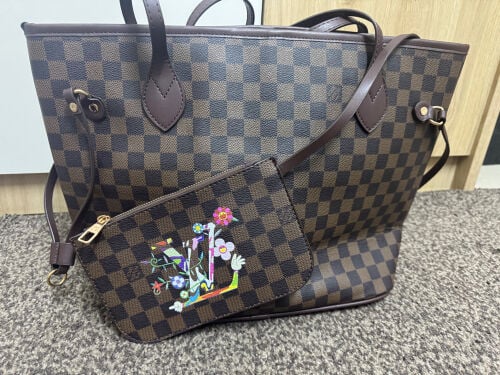 lv takashi murakami neverfull