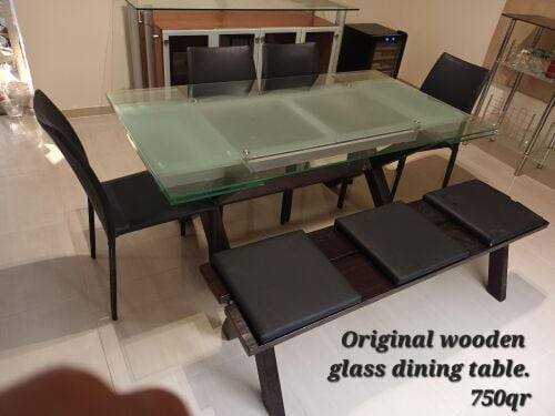 Original wooden dining table