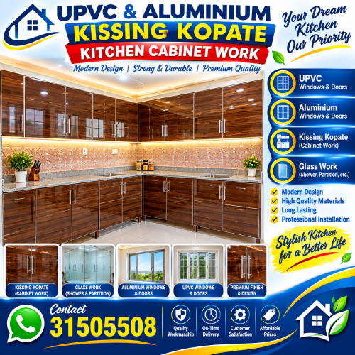 UPVC aluminium Glass Work