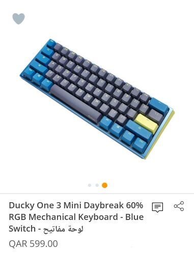 ducky keyboard +974 55509598