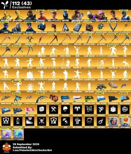 ] 390 skins | OG STW | Gold Brutus