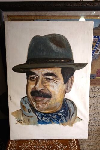 لوحة بورتريه رسم يدوي زيتي