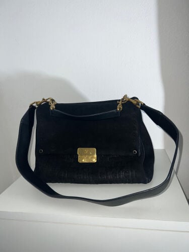 CH Carolina Herrera Suede & Leather