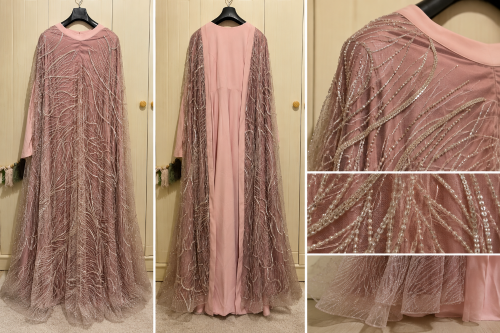 Luxury Custom-Made Pink Evening Gow