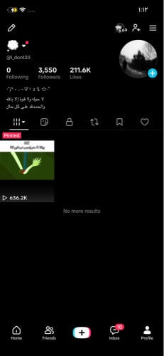 account tik tok 