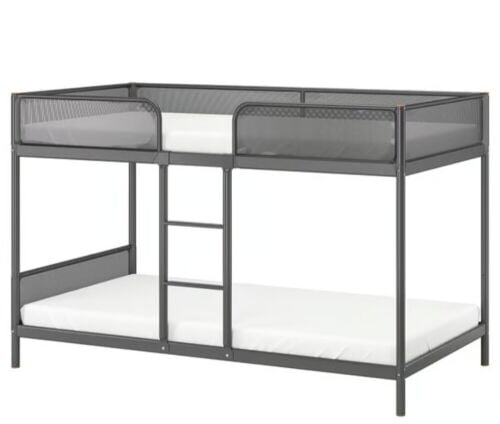 ikea bunk  bed dark grey 90x200cm