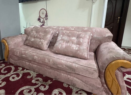 Pink sofa set